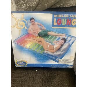 Intex The Wet Set Double-Fun 2-Person Lounge Inflatable Raft 2010 81"x62"